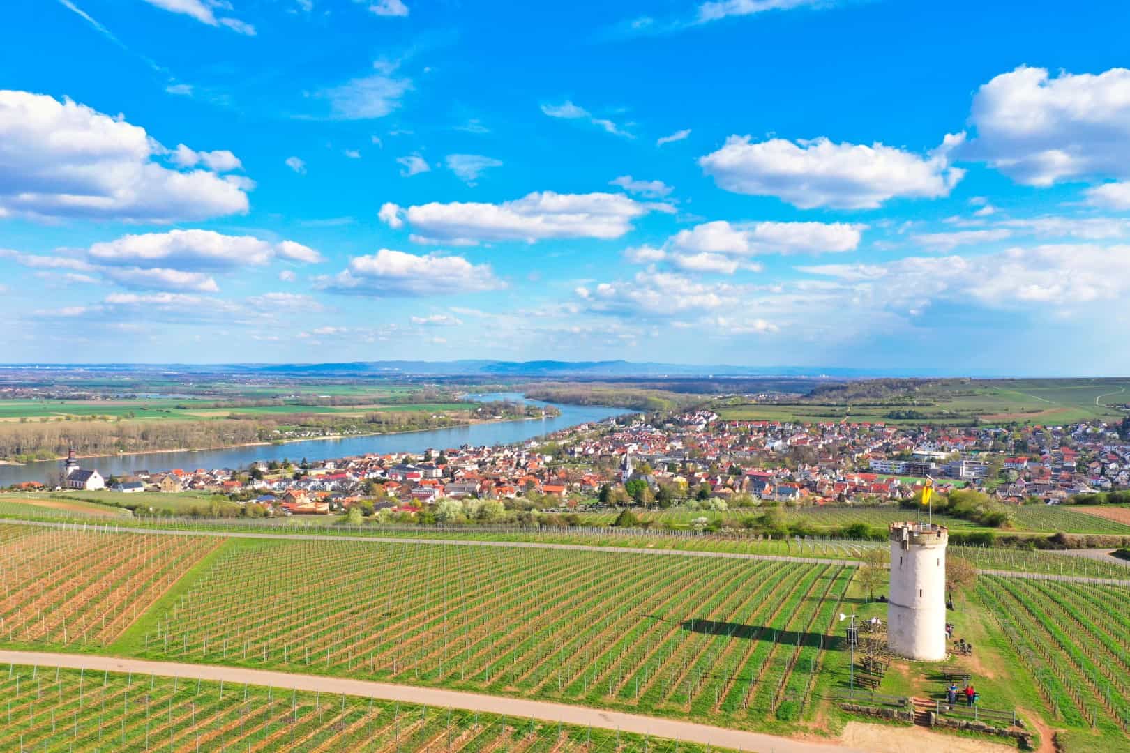 Drohne Oppenheim Rhein